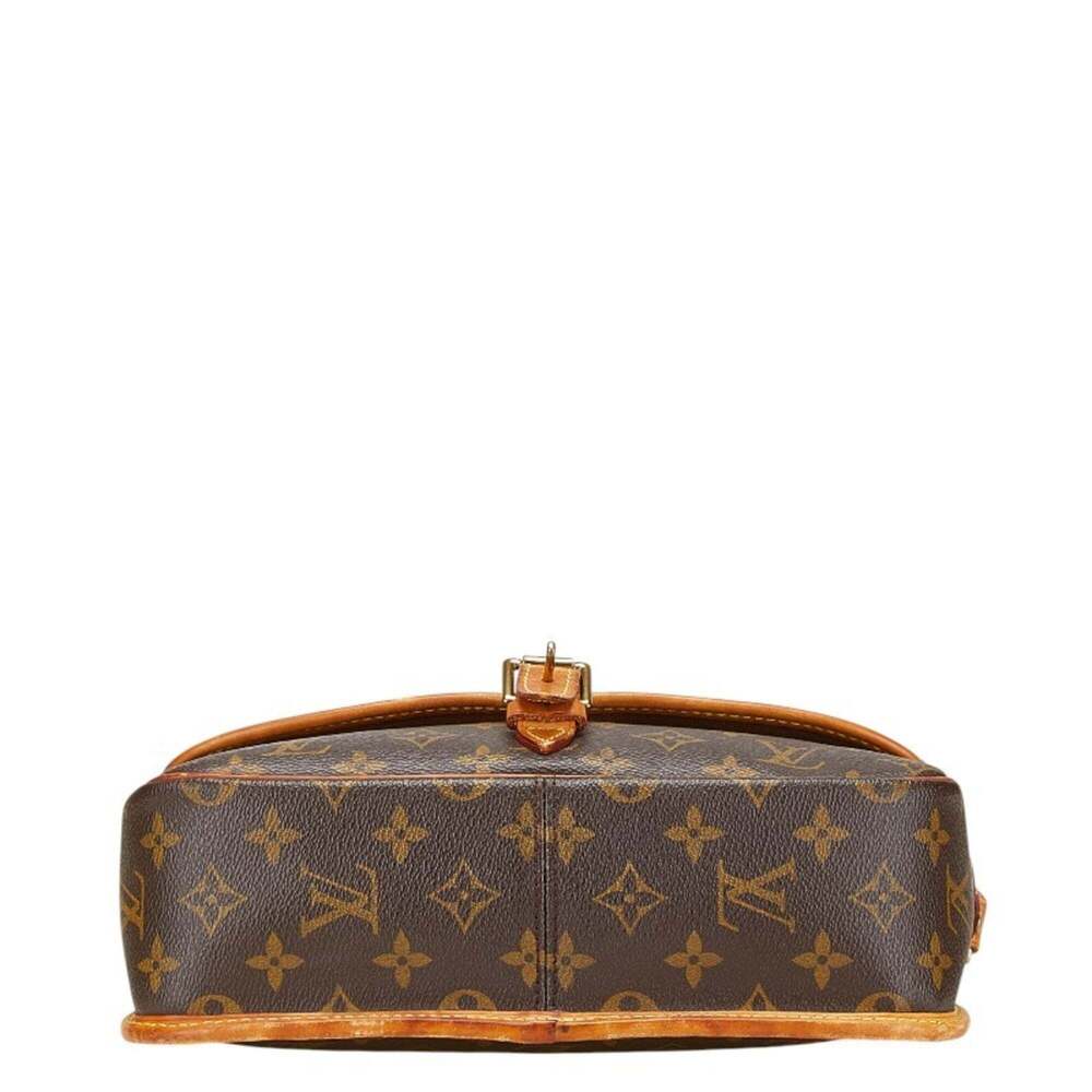 LOUIS VUITTON Authentic Brown Monogram Leather Shoulder Bag - Picture 3 of 14